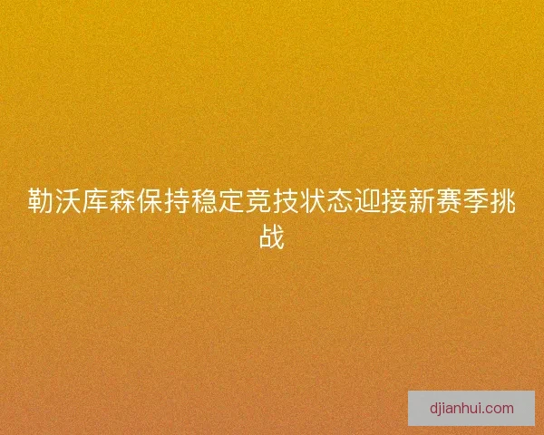 勒沃库森保持稳定竞技状态迎接新赛季挑战